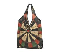 XOPEKVLAWM Shopping Bags Reusable Grocery Bags Dart Board Tote Bag Large Capacity Handbag Shoulder Bag