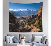 XOPEKVLAWM Tapestry Wall Hanging for Bedroom Aesthetic Wall Mural Tapestries 60x51 Inch Art Backdrop Pikes Peak Colorado Tapestries Landscape Poster Tapestry for Living Room Dorm Office Home Decor