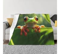 XOPEKVLAWM Throw Blanket for Couch Super Soft Cozy Bed Blanket Ultra-Soft Micro Cute Frog Blankets for All Season Warm Lightweight Fleece Throw Blankets for Sofa Bedroom Living Room 50"x40"