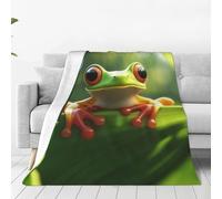XOPEKVLAWM Throw Blanket for Couch Super Soft Cozy Bed Blanket Ultra-Soft Micro Cute Frog Blankets for All Season Warm Lightweight Fleece Throw Blankets for Sofa Bedroom Living Room 40"x30"