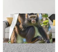 XOPEKVLAWM Throw Blanket for Couch Super Soft Cozy Bed Blanket Ultra-Soft Micro cute monkey Blankets for All Season Warm Lightweight Fleece Throw Blankets for Sofa Bedroom Living Room 40"x30"