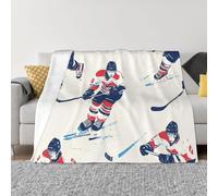 XOPEKVLAWM Throw Blanket for Couch Super Soft Cozy Bed Blanket Ultra-Soft Micro Ice Hockey Pattern Blankets for All Season Warm Lightweight Fleece Throw Blankets for Sofa Bedroom Living Room 60"x50"