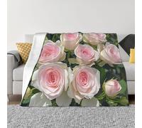 XOPEKVLAWM Throw Blanket for Couch Super Soft Cozy Bed Blanket Ultra-Soft Micro Pretty Roses Blankets for All Season Warm Lightweight Fleece Throw Blankets for Sofa Bedroom Living Room 80"x60"
