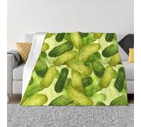 XOPEKVLAWM Throw Blanket for Couch Super Soft Cozy Bed Blanket Ultra-Soft Micro Sushi Dill Pickles Blankets for All Season Warm Lightweight Fleece Throw Blankets for Sofa Bedroom Living Room 40"x30"