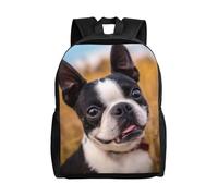 XOPEKVLAWM Travel Backpack for Women Men Laptop Backpack Lovely Boston Terrier Daypack Computer Bag Lightweight Back Pack