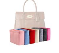 Xoppia Bag Organiser compatible with Mulberry Bayswater Handbag. Felt Insert Liner for Women Tote. (Brown, Style A)