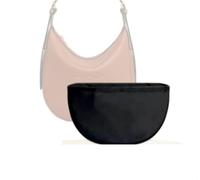 Xoppia Bag Organizer compatible with Celine Medium HELOÏSE Bag. Felt Bag Insert for Handbag. Bag Liner for Women Tote Bags. (Coffee Brown, Side Zipper)