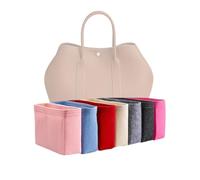 Xoppia Bag Organizer compatible with Hermes Garden Party 36 bag. Felt Insert Liner for Women Handbag. (Brown, Style A)