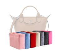 Xoppia Bag Organizer compatible with Longchamp Le Pliage Xtra XS Handbag. Felt Insert for Handbag. Bag Liner for Women Tote Bags. (Black, Style A: Exposure)