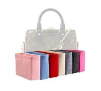Xoppia Bag Organizer compatible with LV Speedy Trunk 20. Felt Insert Liner for Women Handbag. (Beige, Style A: Exposure)