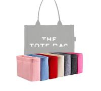 Xoppia Bag Organizer compatible with Marc Jacobs Large Tote Bag. Felt Insert Liner for Women Handbag. (Black, Style A)