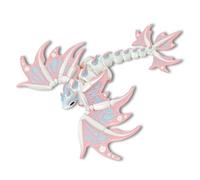 xoqoiuo 1PC 3D Printed Dragon with Wings, 3D Printed Dragons Pink Blue Color, Articulated Poseable Dragon Creative Desktop Decoration for Office Home Desk Decoration