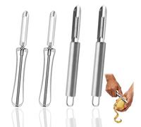 xoqoiuo 4 Pcs Potatoes Peelers, Julienne Peeler and Potato Peeler, Vegetable Peelers for Kitchen Multi-Functional Vegetable for Kitchen Suitable for Processing Peelings