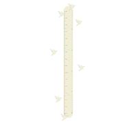 Xorinija 5.5 * 63-inch Flying Birds Pattern Patchwork Wooden Children's Height Chart, Easy-to-Install and Removable Wall Measuring Device