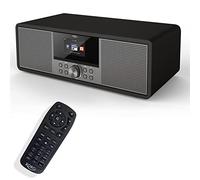 Xoro HMT 600 V2 All-in-One Internet Radio (WLAN CD Player, DAB+/FM Radio Bluetooth Podcast USB MP3 Spotify Web Radio), Black