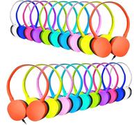 XOSDA 20 Pack Classroom Headphones Bulk for School Students Kids Children, Durable Headsets Classroom Earphones for Chromebook, Computer, Laptop and More (PU102, 20 Mixed)