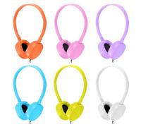 XOSDA Kids Headphones Bulk 6 Pack for Classroom School, Student On Ear Wired Headphones with 3.5mm Jack for Children Boys Girls Adults