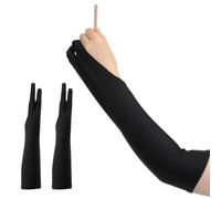 Xosjska Artist Glove Drawing Sleeve Long Two-Finger Anti Smudge, 2Pcs | 16.7 in Digital Art Paint Gloves Breathable Polyester Anti Stain Guard for Right or Left Hand Graphic Tablet Sketching