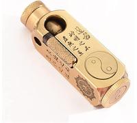 XOTAK 2023 new Hand-Made Brass Carved Trench Kerosene Lighter Heavy Vintage Gasoline Antique lighters Portable Indoor Outdoor for Collection Decorative Men's Smoking Gifts (Color : D, Size : Style)