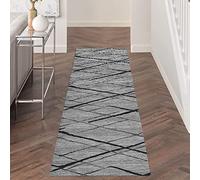 XOTAK Grey Runner Rugs for Hallway,Machine Washable Narrow Carpet Runner for Laundry/Bedroom/Living Room Rugs Runner Floor Mats Soft Durable (Size : 80x150cm/2.6ftx4.9ft)