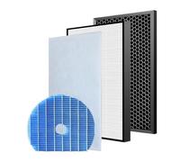 XOTCMHG Compatible For Sharp KC-G60SA KC-G60SA-W HEPA Filter And Carbon Filter Replacement Air Purifier Accessories(1 SET and Humidifier)
