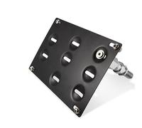 Xotic Tech Front Bumper Tow Hook License Plate Mount Bracket Bolt on Pre-Drilled Compatible with Lexus is-F GS LS RX RC Black