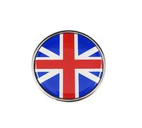 Xotic Tech Front Grill Badge w/Holder UK Flag Compatible with Mini Cooper R50 R55 R56 R57 R558 R60 (Red/Blue)