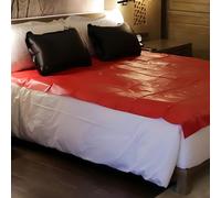 XoticPlay Adult Sex Sheets Large Thickened Waterproof and Oil-Proof, Waterproof Sheets, Massage Table Sheet Sexy Sheet, PVC SM Flirting Incontinence Mattress Cover Bed Protector (87 x 63 Inch)