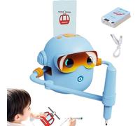 XoTiq Drawing Robot for Kid, Intelligent Art Machine Includes 100 Cards, Interactive Educational Toy Voice Guidance, Suitable for Boys and Girls Aged 3-8 blue