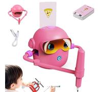XoTiq Drawing Robot for Kid, Intelligent Art Machine Includes 100 Cards, Interactive Educational Toy Voice Guidance, Suitable for Boys and Girls Aged 3-8 pink
