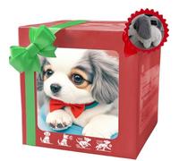 XoTiq My Lifelike Robotic Puppy, an Intelligent Ai Interactive Dog Toy, Features Walking, Barking and Tail-wagging Functions. This Plush Toy Is Suitable for Both Boys and Girls. gray