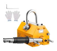 XoTiq Permanent Magnetic Lifter, 400 kg Traction, Heavy Duty Magnet, Rare Earth Magnet, Manual Lever Operation, Magnetism without Electricity for Lifting Steel Sheets, Plates Cylinders 200KG