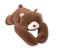 XoTiq Weighted Plush Animal, Soft Cuddly Toy with Bendable Arms, Dinosaur Plush Toy, Anxiety Relief and Sleep Support Pillow, 45cm Brownbear 45cm