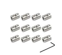 Xotiq Wire Clamps For Cable 12pcs Handscrew Clamp 304 Stainless Steel Wire Rope Clip With Hexagon Grub Screw Bolts Buckle Cable Clamp (Size : For 1.5mm Wire Rope)