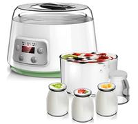 XoTiq Yogurt Maker, Automatic Yogurt Maker 44oz Digital Yogurt Makers 20W Compact Greek Yogurt Maker Machine with Timer Control for Home Organic Yogurt Cheese Maker Natto Maker Fruit Wine