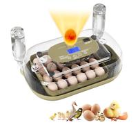 XOTTI 24 Egg Incubator for Hatching Eggs, with Smart Temperature Control and Humidity Display, Auto Egg Turner, 360° View, LED Candler, Incubator for Chicken Duck Quail Goose for Home School Farm Lab