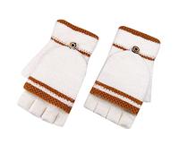 XOUSAEKM Mens Knitted Flip Gloves for Men And Women Adult Reverse Cover Warm Gloves Student Wool Korean Fashion Glove Mittens for Cold Weather Spring Winter