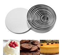 Xoutuo Round Cookie Biscuit Cutter Set 12, Metal Circle Biscuit Cutters Set,Pastry Donut Doughnut Ring Cutter Set Circle Round Cookie Cutters for Donut Pastries Fondant Cake