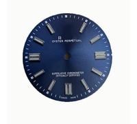 XOUVY Watch dials 28mm non-calendar dial ice blue luminous for movement 8215/8200/ETA2824/2836 repair watch parts