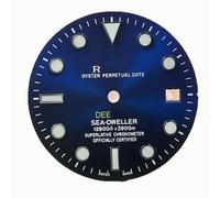 XOUVY Watch dials 29mm gradient blue dial For 8215/2824 caliber Repair Watch Parts