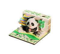 xowwyue 3D Calendar 2026 - Panda Design Notepad,Cute Paper Sculpture Calendar | for School Home Teacher Commute Holiday Workout