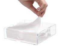 xowwyue Acrylic Cocktail Napkin Holder - Paper Napkin Holder Acrylic Paper Towel Holder | Dinner Napkin Holder, Bathroom Napkin Tray and Tissue Dispenser for Dining Table, Kitchen, Hotel