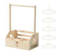xowwyue Baby Shower Organizer Closet, Wooden Baby Crate Closet for Shower, Easy Installation Bath Organizer Supplies for Rental Home Nursery Apartment Businesses Bathroom