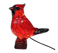 xowwyue Bird Table Lamp,Resin Red Bird Home Decorations - Table Light | for Living Room Bedroom Nursery Reading Corner Dorm Hotel Apartment Vacation