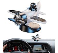 xowwyue Car Dashboard Decor - Solar-Powered Auto Airplane Decor,Dynamic Rotatable Figurine for Car Bookshelf Desk Dorm Classroom Balcony Travel Festival Birthday Christmas Decoration
