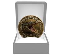 xowwyue Challenge Coin | Alligator Coin Collection | Engraving Souvenir Decor for Display Home Dad Kids Women Men Collection