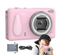 Xowwyue Digital Camera For Teens - 4K HD Small Digital Camera | Small Photography Device 18X Zoom Anti-Shake Autofocus 2.4in Screen Camcorder For Student Vlogging Travel Wedding Birthday