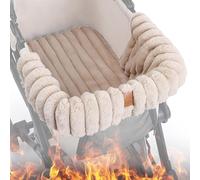 xowwyue Dog Stroller Mat | Warm Plush Mat Blanket,Magnetic Buckle Pet Seat Cushion,for Cats Puppy Travel Outside House Indoor Outdoor