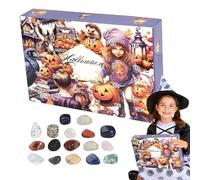 xowwyue Halloween Countdown Advent,Count Down To Halloween Stones - Festival Advent Decoration for Youth Daughters Nieces Teenagers Boys Nephews Sons
