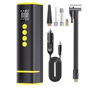 xowwyue Tire Inflator Portable Air Compressor,Electric Pump Digital Pressure Gauge | Electric Tyre Pressure Gauge Cordless for Motorcycle Truck Bicycle Wheel Car Bike Balls